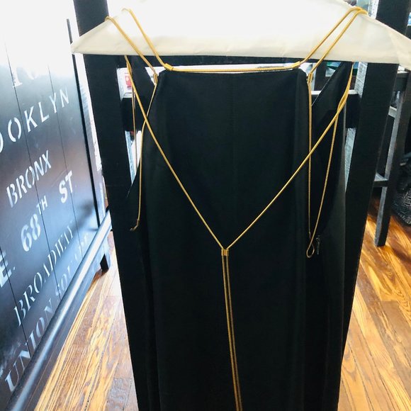 Alexis Dresses & Skirts - Alexis Black Leather Runway Cocktail Dress